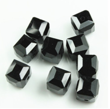 6# square bead black
