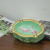 Manufacturers direct hand-painted light green flamingo ashtray home furnishing ceramic crafts wholesale