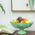 New home crafts/greenish flamingo fruit tray/ceramic storage place
