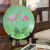 Modern creativelight green flamingo porcelain plate decoration plate decoration pieces Nordic wind