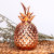 Dehua origin ceramic plating rose-gold effect pineapple decoration manufacturers direct rose-gold ceramic pineapple