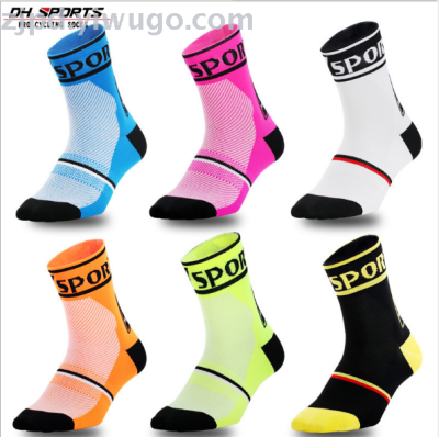 Hot style DH sports cycling socks cycling running basketball breathable cross border stockings factory