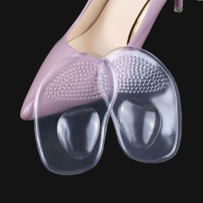 Silicone Arch Support 2-in-1 Forefoot Cushion Transparent Massage Forefoot Patch Invisible Sticky Flat Foot Sole of the Foot Pad