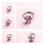 Zircon rings come in a variety of removable rings that go well with flash MOBS