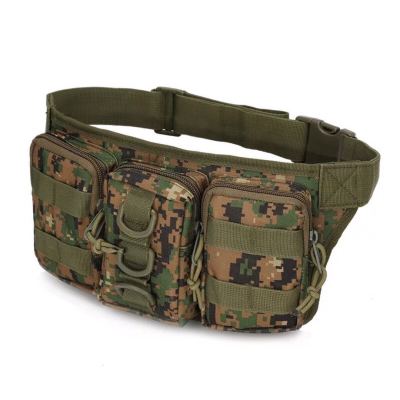 Outdoor Small Waterproof Hiking Backpack Tactical Multi-Functional Camouflage US Army Waist Bag Three-in-One Small Waist Bag