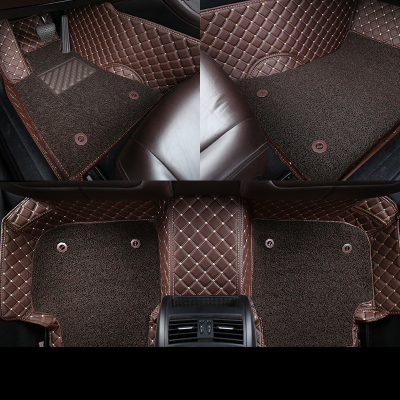 Car Foot Mat Fully Surrounded Special Hot Pressing Leather Foot Mat Bingxinfang Exclusively for Five Seats Foot Mat for Special Car