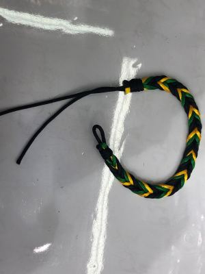 Woven Twisted Flag Colors Bracelet