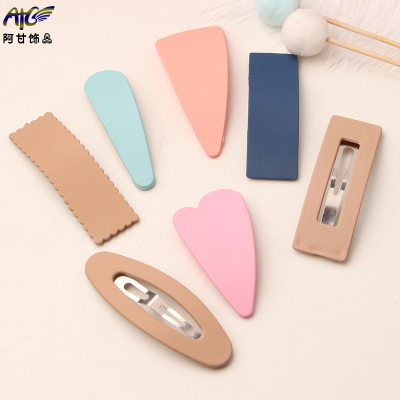 Children's hair accessories Korean ins web celebrity hairpin clip frosted bb clip marca longfa card