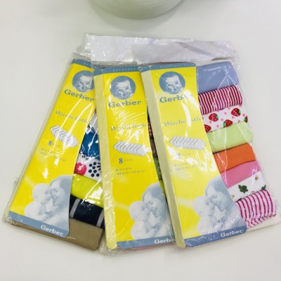 Export money 8 pack baby small square baby nursing towel small towel dabbing cotton