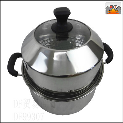 DF99307 DF Trading House double-decker soup steamer stainless steel kitchen supplies hotel tableware