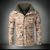 Army Fan Shell Jacket Thickened Fleece-Lined Thermal Waterproof Trench Coat