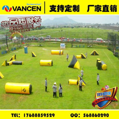 Manufacturers custom PVC obstacle reality game inflatable paintball shooting bunker inflatable CS bunker wholesale