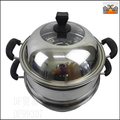 DF99307 DF Trading House multi-functional steaming and frying pan stainless steel kitchen utensils for hotel use