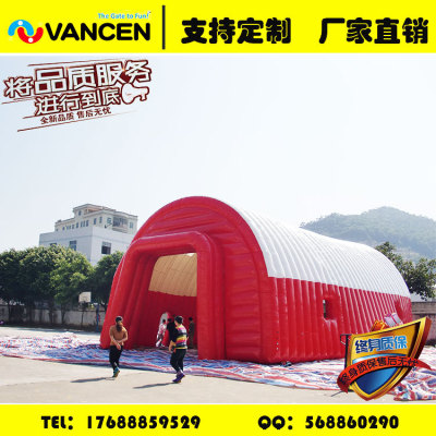 Custom export PVC inflatable tent large wedding banquet inflatable tent red and white wedding
