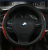 Car steering wheel cover new 8 - word wood grain leather steering wheel cover manufacturers direct sales