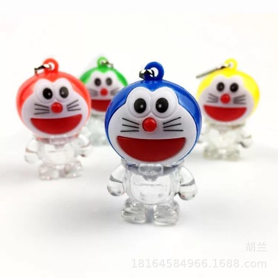 Flash jingle cat key chain pendant led toy kindergarten gift promotion small gift on taobao