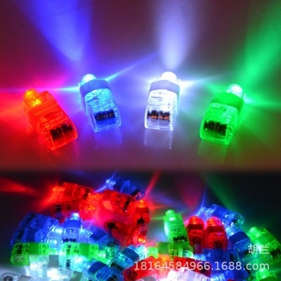 Ordinary finger lamp led can light dazzle colour ring laser light street night market sell like hot cakes of finger