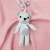 Cartoon stripe soft bear creative accessories bag doll ornaments car accessories key chain
