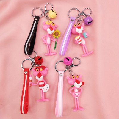 Fashion pink panther crafts accessories creative accessories doll key chain hanging ornaments