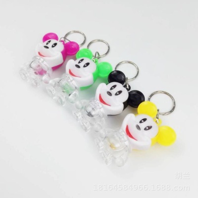 Manufacturers direct mickey LED flash key chain pendant toys taobao gifts small gifts kindergarten prizes
