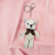 Set diamond knitting bear creative ornament decoration craft key chain hanging doll pendant