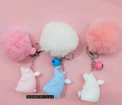Cute sitting animal hang ornaments creative ornaments doll hanging pieces quality male bag key chain hanging ornaments