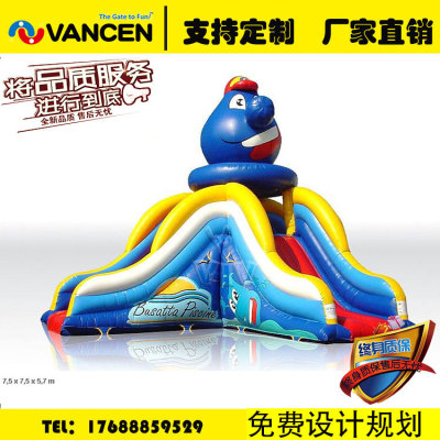 New 2018 outdoor giant inflatable slide sports slide land amusement park equipment customization
