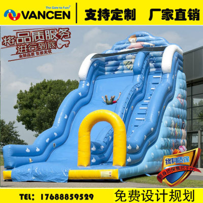 Manufacturer customized PVC large outdoor inflatable slide for children inflatable slide