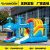 Manufacturers sell 2018 new children's inflatable castle small whale trampoline slide combination toys