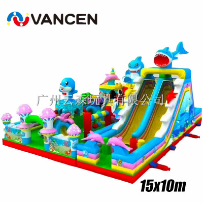 Guangzhou Customized Export PVC Outdoor Children's Toy Inflatable Castle Slide Bouncer Children's Amusement Park Equipment