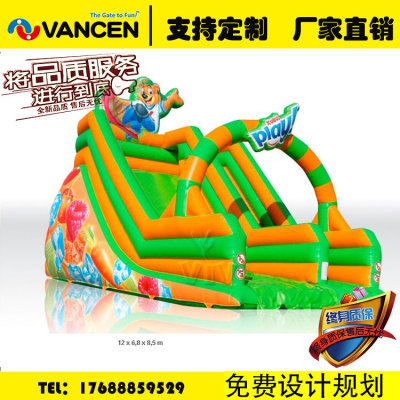 Guangzhou custom outdoor sports equipment slide wholesale entertainment facilities inflatable jump large children's 