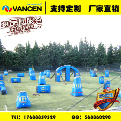 Factory Customized PVC Game Props Outdoor Scene Props Inflatable Bunker Shooting Obstacles Export