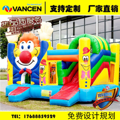Manufacturers direct customized children's castle slide castle bouncing table large inflatable naughty castle playground 