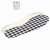 White latex classic black and white plaid cotton breathable insole for spring and summer comfort