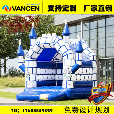 Manufacturer customized PVC inflatable slide inflatable castle outdoor soldiers trampoline household children's 