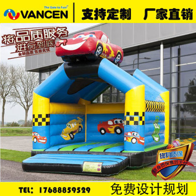 Children's inflatable castle indoor car trampoline naughty castle children's paradise inflatable slide home equipment