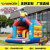 Manufacturer custom export children's paradise inflatable big slide trampoline combination children's outdoor naughty 