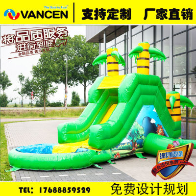 New 2018 PVC kids inflatable pool toys indoor inflatable castle park water slide