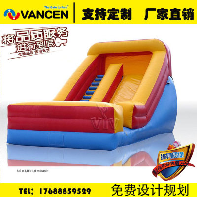 Guangzhou air model children's activity facility inflatable castle slide large inflatable water slide naughty fort