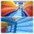 Manufacturers custom outdoor PVC jungle inflatable slide surfing water slide children's inflatable castle naughty castle 