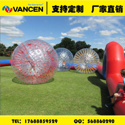 Custom export outdoor hardweather TPU Youbo ball Luminescent grass snow Youbo ball inflatable adult Zorb ball