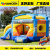 We specialize in the production of inflatable toy trampoline inflatable castle children's castle inflatable slide fun 