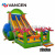 Customized Large Square Crocodile Theme Children's Inflatable Castle Slide Trampoline Paradise Bouncy Castl