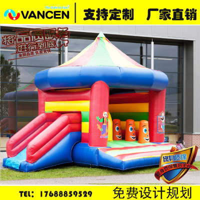 Manufacturer customized PVC large children's inflatable castle trampoline outdoor slide combination inflatable toys