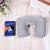 The Flocking inflatable travel U pillow travels portable U neck pillow