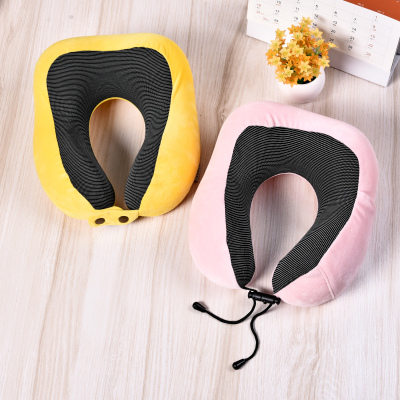 Travel home memory cotton belt storage bag u-shaped pillow slow reposition nap pillow
