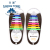 Colorful leisure leisure sports silicone free lazy shoelaces