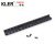 15cm flat bottom guide rail three-hole fishbone track 20mm