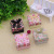 Wholesale square small jewelry box rose paper ring box heaven and earth cover ear stud jewelry box