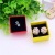 Candy color world cover ear stud box paper trinket box trinket box world cover ring box